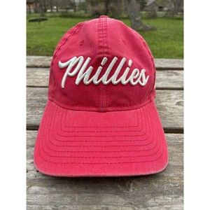 Women's Philadelphia Phillies New Era Red Script 9TWENTY Adjustable Hat